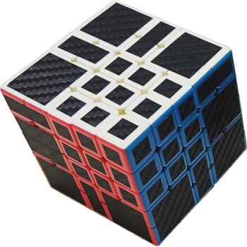Three bandaged 5x5x5s, inspired by the Razer Cube