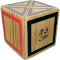 Cubic 1x2x2 Fisher cube made of Douglas-Fir wood.